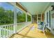 Relaxing porch featuring comfortable seating and serene views of the surrounding greenery at 3635 Pandora Dr, Mount Pleasant, SC 29466