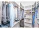 Organized walk-in closet with custom shelving and hanging space for efficient storage at 3635 Pandora Dr, Mount Pleasant, SC 29466