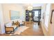 Bright home office with custom built-ins, modern furnishings, and ample natural light at 3688 Goodwater St, Mount Pleasant, SC 29466