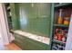 Custom pantry features built-in shelving, cabinets, and marble countertop at 3688 Goodwater St, Mount Pleasant, SC 29466