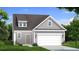 Charming single-Gathering home featuring a two-car garage, gray siding and a dormer window at 403 Cadbury Loop, Summerville, SC 29486
