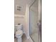 Bathroom with a glass door shower and silver hardware and fixtures at 405 Decatur Dr, Summerville, SC 29486