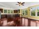 Spacious kitchen featuring hardwood floors, granite countertops, stainless steel appliances, and lots of natural light at 4637 Bonnie Marie Way, North Charleston, SC 29405