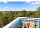 A scenic view from the rooftop deck overlooking lush trees and a tranquil body of water at 4637 Bonnie Marie Way, North Charleston, SC 29405
