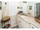 Bathroom featuring a granite countertop and white cabinets at 4991 Sound View Dr, Mount Pleasant, SC 29466