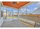 Relaxing screened porch with wood ceiling offering serene outdoor views at 508 Alderly Dr, Moncks Corner, SC 29461