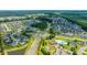 An aerial view showcases a Primary-planned community with a pool, playground, ponds, and tree-lined streets at 511 Nandina Dr, Goose Creek, SC 29445