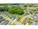 An aerial view of the neighborhood, showcasing the home's location, nearby trees, and community layout at 511 Nandina Dr, Goose Creek, SC 29445