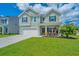 Charming two-story home featuring a well-manicured lawn, attached garage, and a welcoming front porch at 511 Nandina Dr, Goose Creek, SC 29445