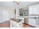 Modern kitchen with granite countertops, stainless steel appliances, and a functional kitchen island at 511 Nandina Dr, Goose Creek, SC 29445