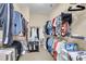 Walk-in closet with shelving providing ample storage for clothing and accessories at 522 Tidewater Chase Ln, Summerville, SC 29486
