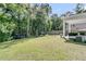 View of a spacious backyard featuring a patio and lush landscaping at 707 Jancus St, Charleston, SC 29414