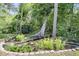 Backyard landscaping with flowers, a playhouse, and a trampoline at 707 Jancus St, Charleston, SC 29414