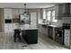 Modern kitchen featuring an island and stainless steel appliances at 945 Tiger Loop, Saint Stephen, SC 29479