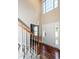 Bright foyer with wood flooring, leading to a carpeted staircase and high ceilings at 107 Spalding Cir, Goose Creek, SC 29445