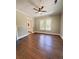 Beautiful living room featuring hardwood floors, recessed lighting and a view of the bathroom at 107 Tracy St, Walterboro, SC 29488