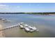 Waterfront property featuring private boat docks and easy access to open water at 118 Wando Reach Rd, Wando, SC 29492