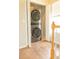 Convenient laundry closet with stacked washer and dryer at 120 Full Moon Ct, Ladson, SC 29456