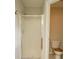 Standing shower with glass door and view of the toilet at 120 Full Moon Ct, Ladson, SC 29456