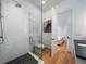 Beautiful bathroom with a glass-enclosed shower, modern fixtures, and stylish tile design at 124 Charleston Blvd, Isle of Palms, SC 29451