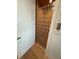 Interior view of the elevator showing the safety gate and interior wood trim at 124 Charleston Blvd, Isle of Palms, SC 29451