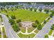 Aerial view of large community lawn and walking paths at 131 Beargrass Ln, Summerville, SC 29486