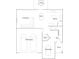 First floor floorplan of a home showing kitchen, living room, dining room, garage, entry, and porch at 131 Beargrass Ln, Summerville, SC 29486