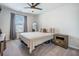 Comfortable bedroom with neutral color palette, ceiling fan, and cozy carpet at 134 Lucca Dr, Summerville, SC 29486