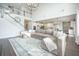 Living room with grand staircase and open to kitchen at 134 Lucca Dr, Summerville, SC 29486