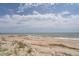 Expansive beach view with calm waves and blue skies; perfect for relaxation and leisurely strolls at 1404 Palmetto Blvd, Edisto Beach, SC 29438