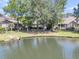 Peaceful view of a pond surrounded by lush greenery and houses at 1733 James Basford Pl, Mount Pleasant, SC 29466