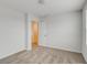 Bright bedroom features neutral carpet and an open door, showcasing the home's simple and clean design at 1816 Casein St, Summerville, SC 29483
