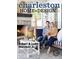 Charleston Home and Design magazine cover featuring an outdoor living space with a fireplace and a couple at 184 Ashley Ave, Charleston, SC 29403