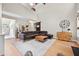 Open living area with high ceilings, modern decor, and lots of natural light at 204 Black Gum Cir, Moncks Corner, SC 29461
