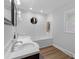 Updated bathroom featuring double sink vanity and tiled shower/tub combination at 213 Factors Walk, Summerville, SC 29485