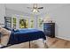 Bedroom with a bay window and a view of the trees at 213 Factors Walk, Summerville, SC 29485