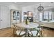 Dining area flows to the living room, offering a view of the fireplace and comfortable seating at 2524 Josiah St, Charleston, SC 29492