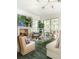 Cozy living room with fireplace, stylish furniture, and bright, natural light at 2538 Helmsman Rd, Johns Island, SC 29455