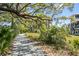 Scenic community path leads past lush greenery and mature trees at 2538 Helmsman Rd, Johns Island, SC 29455