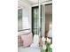Serene outdoor seating area offering a partial view into the adjacent bedroom at 2538 Helmsman Rd, Johns Island, SC 29455