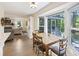 Sunny breakfast nook with views to the backyard and outdoor living space at 418 Lakeview Dr, Summerville, SC 29485