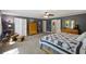 Comfortable main bedroom with carpeting, ceiling fan and ample closet space at 418 Lakeview Dr, Summerville, SC 29485