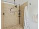 Shower with mosaic tile floor and dark bronze finish shower head at 418 Lakeview Dr, Summerville, SC 29485