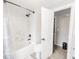 Clean bathroom with tiled shower, modern fixtures, and white toilet at 49 Auld Brass Rd, Walterboro, SC 29488