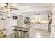 Beautiful kitchen with white cabinets, stainless steel appliances, granite countertops, and a large island at 49 Auld Brass Rd, Walterboro, SC 29488