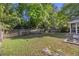 Large, grassy, fenced-in backyard with lots of shade at 527 Hainsworth Dr, Charleston, SC 29414