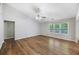 Bright living room featuring hardwood floors and a vaulted ceiling at 527 Hainsworth Dr, Charleston, SC 29414