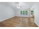 Bright and airy living room featuring hardwood floors and a ceiling fan at 527 Hainsworth Dr, Charleston, SC 29414