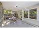 Screened-in patio with a view of the backyard at 527 Hainsworth Dr, Charleston, SC 29414