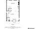 Second floor plan featuring a balcony, living room, dining room, kitchen, pantry, and bathroom at 539 Cooper Village Ln, Mount Pleasant, SC 29464